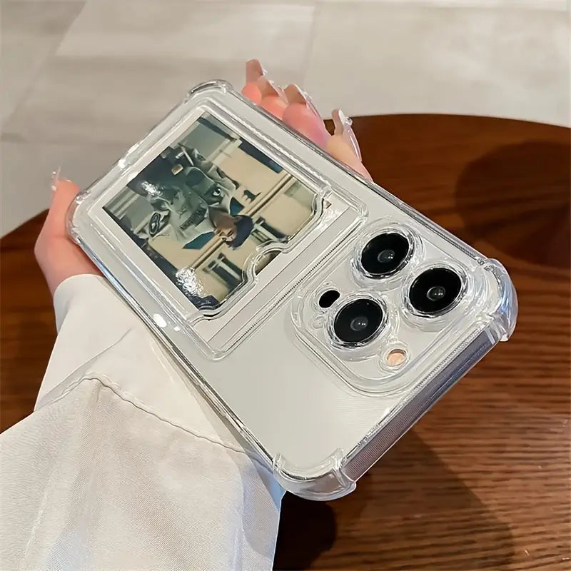 ClearCase™ – Transparent mobilskal med korthållare för iPhone 11–16